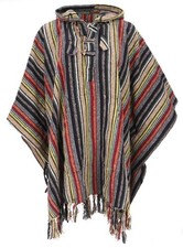 Guru-Shop Cardigan Herren Poncho Hippie chic, Ethno Poncho, Andenponcho