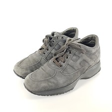 Hogan Sneaker Damen Gr. EU 37,5 Grau Leder Schuhe Interactive