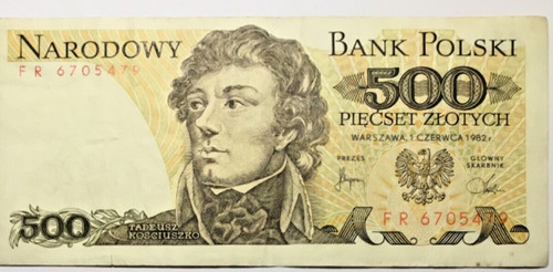 500 zlotych 1982 polen - 1982,