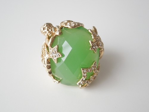 Ricarda ring farbstein grün - farbstein,