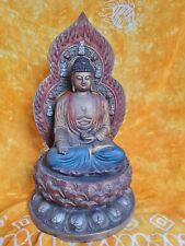 alte Buddha Bronze Statue Tibet Yoga Buddhismus Chakra