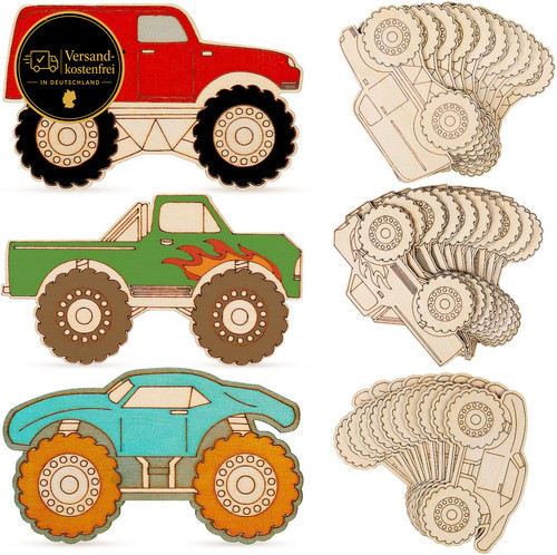 Holz monster truck bastelsets - holz-monster,