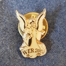 WER 2002 Vintage Sammler Emaille Pin Anstecker/Brosche, Schutzengel?