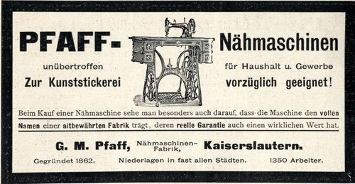 Pfaff kaiserslautern - g.m.pfaff,