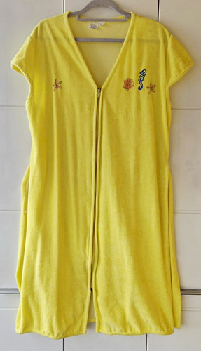 Strandkleid gelb frottee - gelb, gr