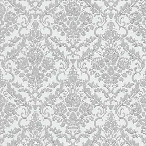 Vliestapete grau barock - grau,