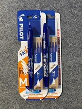 2x Pilot Frixion Ball 0,7 mm blau - Bonus Pack mit 6 Ersatzminen