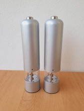Elektrische Salz- Pfeffermühle, 2er Set,  -Silber