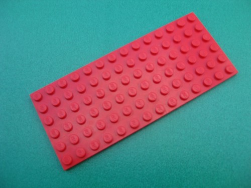 Lego bau platte 14 rot - lego,