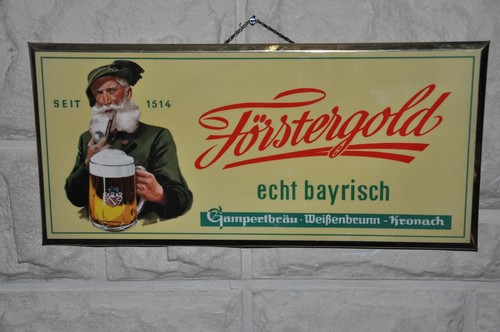 Altes brauereischild imoglas - altes, brauereischild/imoglas