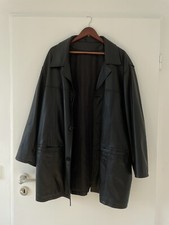 Vintage 90s Giorgio Valenti Oversized Black Leather Jacket - Size 52 Balenciaga 
