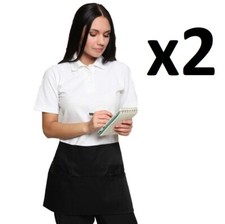 Doppelpack - Reißverschluss Geldschürze Tasche Arbeit Cafe Wappenrock Kellnerin Tasche Kellner Händler