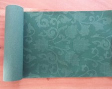 Tischband Vlies 1,60 m lang 15 cm breit grün Ranken Muster Ostern Kommunion