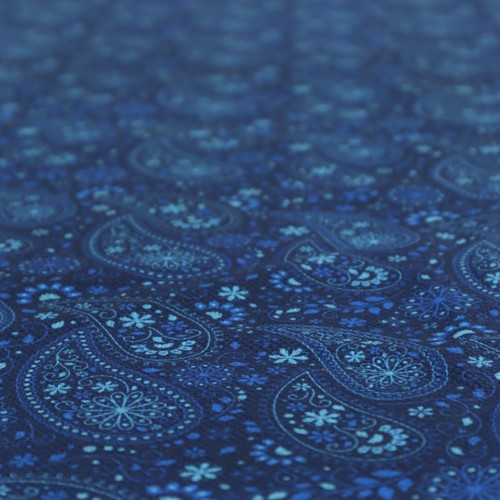 Blau paisley polsterstoff - blau,
