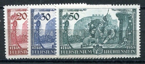 Liechtenstein 1939 180 182 - liechtenstein, 180-182