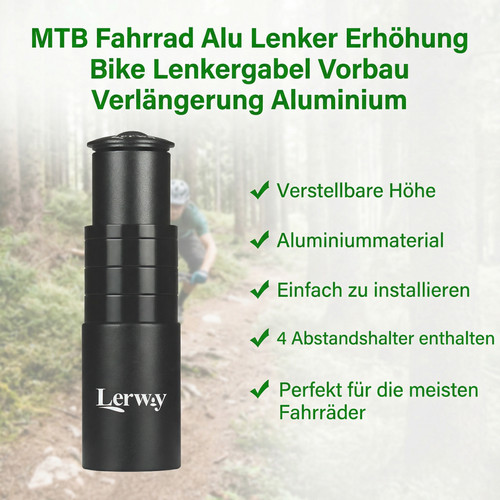 Fahrrad alu lenker erhöhung - alu,