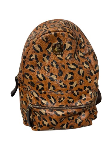 Mcm leopard print backpack - leopard,