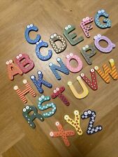 23 Bunte Holzbuchstaben ABC