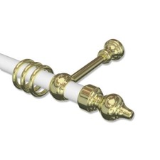Klassische Gardinenstangen Stilgarnituren 28 mm Ø Metall- und Holz-Kunststoff