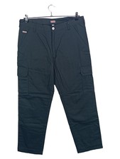 Powerfix Herren Cargohose Arbeitshose Baumwolle Schwarz Gr. 52 L32