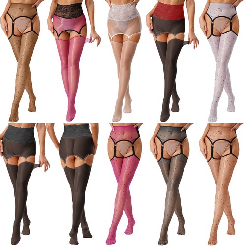 Damen tights sheer mesh - damen,