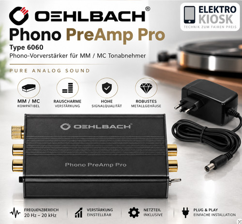 Oehlbach phono preamp pro - preamp,