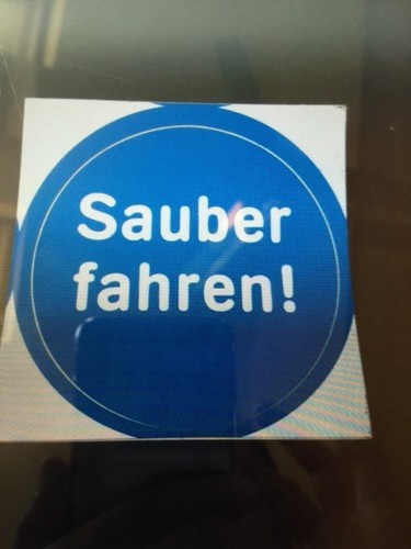 Aufkleber sauber fahren - aufkleber, „sauber