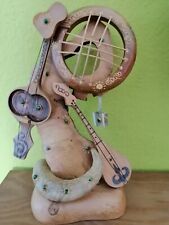 Souvenier Holz mit Echthorn Musikinstrumente Balalaika Geschenk aus Kasachstan