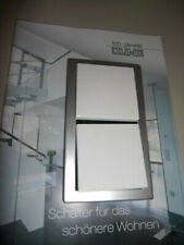 Jung Rahmen ALD2982 2fach Alu LS-design und  2x Wippe Weiß LS Programm Oberteil