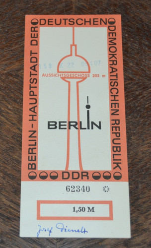 Orig eintrittskarte 1970 - eintrittskarte,