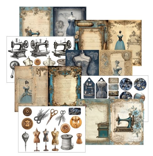 Scrapbooking papier set - scrapbooking,