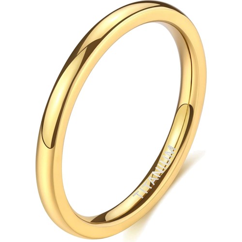 Ring titan damen herren 2mm - titan,
