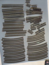 "H0" Fleischmann  Konvolut Gleise,  2 Weichen, 34 Gleise Bastelware gebraucht