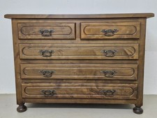 Kommode im Kolonialstil, Vollholz, H:85 x B:120 x T:46 cm