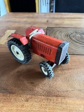 Blechspielzeug Blech Traktor DDR ? Küffner aus klingenthal ? Rot alt Vintage