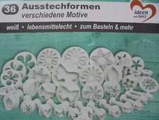 36 Ausstechformen, weiß, lebensmittelecht, basteln* K. Jittenmeier/ QVC