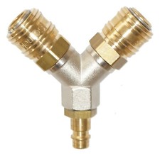 Druckluft-Verteiler 2-fach