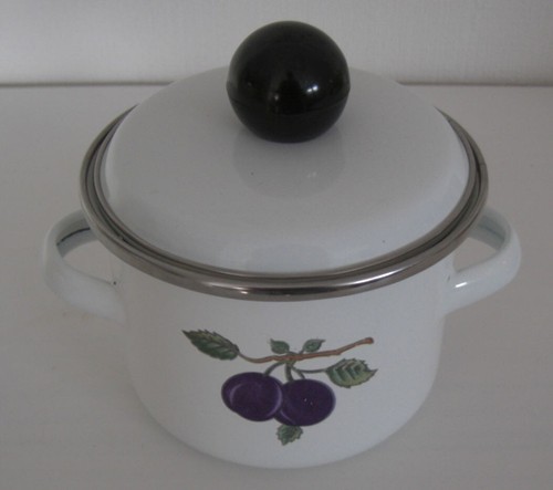 Topf kochtopf mini emailliert - kochtopf,
