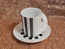 Rosenthal Cupola Strada Kaffeetasse & Untertasse *Mario Bellini Video, Neuwertig