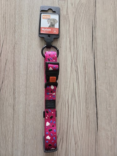 Hunde halsband pink - m.,