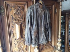 Damen Lederjacke braun Gr. 40/42, Miss Astor, weiches echtes Leder