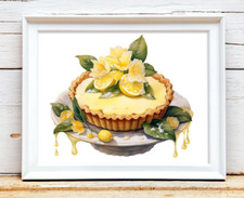 Lemon Dessert Wall Art Print