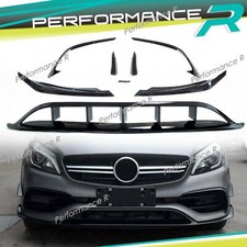 Front Stoßtange Spoiler Aero-Kit Flaps Splitter für Mercedes W176 a180 a200 A45