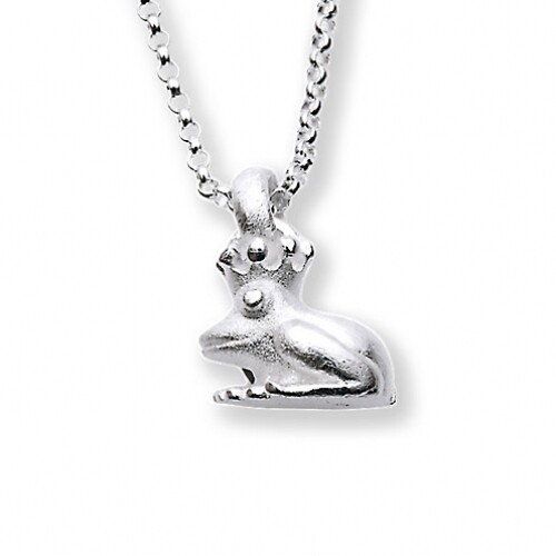 Frosch anhänger silber - frosch, ohne