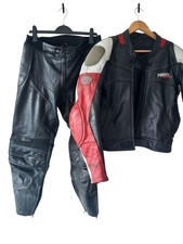 Echt Leder Motorrad Kombi Größe 56 / 52 Takai Hein Gericke Jacke Hose Retro Spor