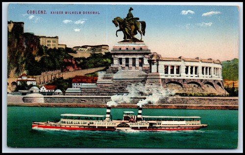 Postcard coblenz kaiser - coblenz.,