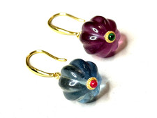 Ohrringe natürlicher Fluorit