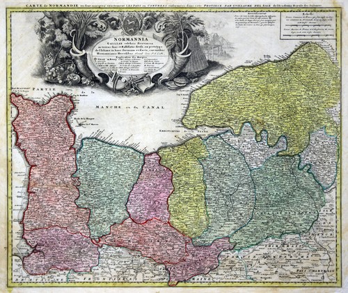Normandie original kupferstich - normandie,