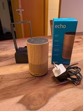 Amazon Echo (2. Generation) Smart Speaker | Alexa | Eiche-Optik | Top Zustand!