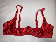 BH mit Bügel offen Hebe-BH Satin glänzend Gr.2XL rot  neu